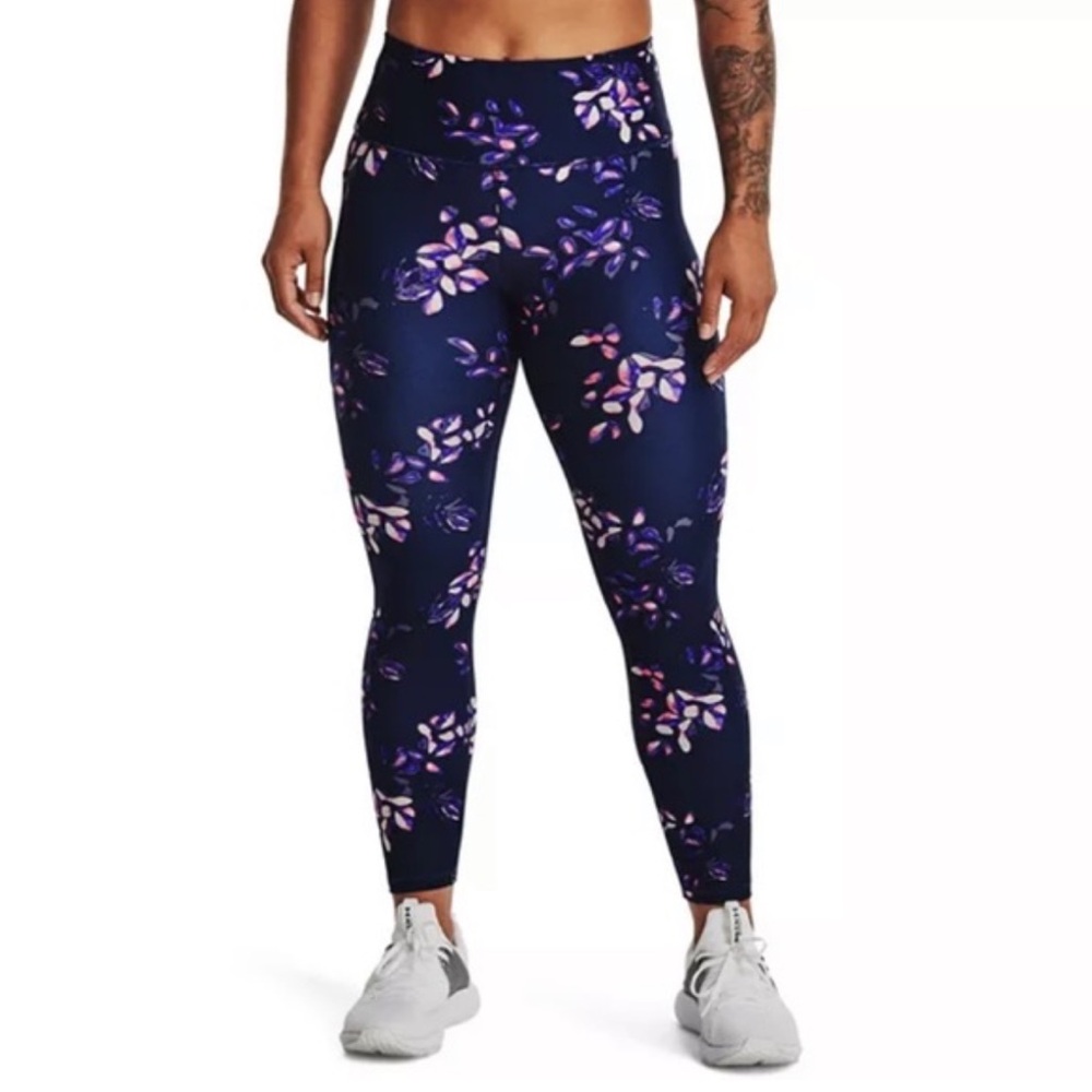 UNDER ARMOUR Women's NEW High Rise Compression Ankle Leggings 1X Purple ￼